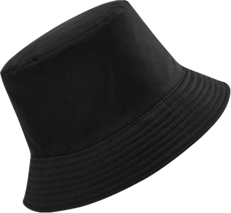 EYBF Flower Reversible Bucket Hat Cotton Summer Travel Beach Sun Hats Emboridery for Women Men - Image 3